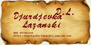Đurđevka Lazanski vizit kartica